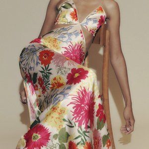 Reformation's Poppies Silk Maxi Dress
